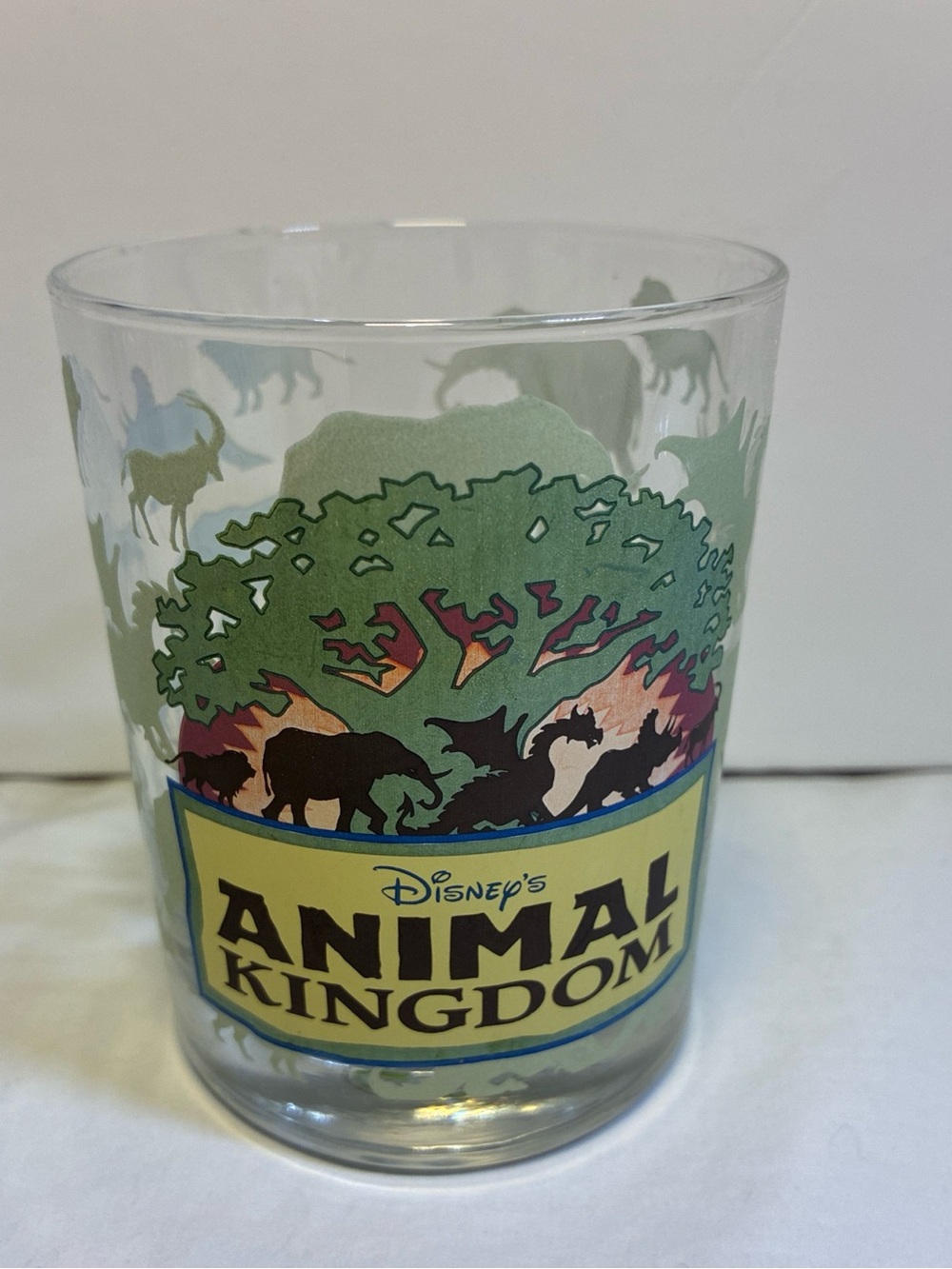 Vintage 1990s Disney's Animal Kingdom Tree of Life Souvenir Glass